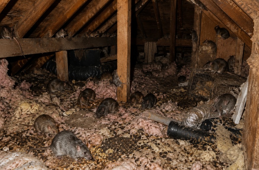 rats in sacramento attic